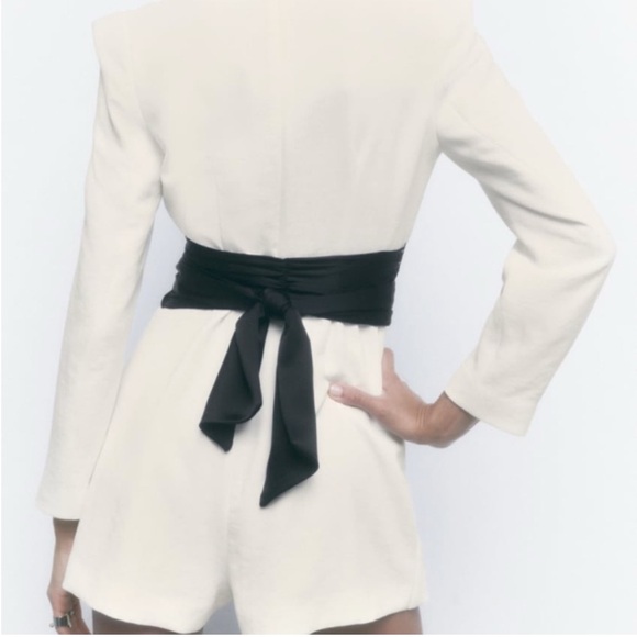 Zara White Long Sleeve Wrap Dress for Cocktail - Picture 2 of 5